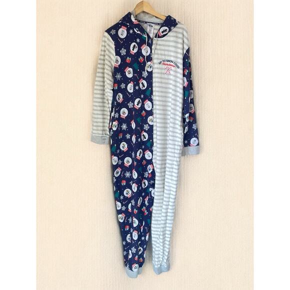 Star Wars x Disney Lucasfilm Christmas PJs One Piece Adult XXL Pajama Hooded - Picture 1 of 8